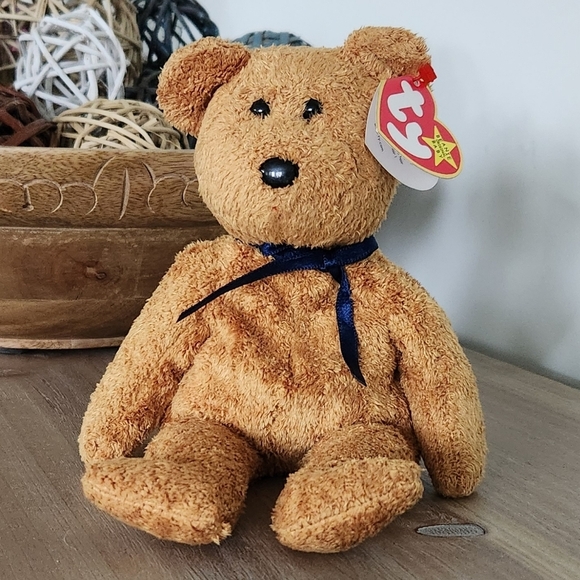 π§Έ Ty Beanie Baby βFuzzβ the Brown Bear β 1999 Retired, Excellent Condition - Picture 3 of 15